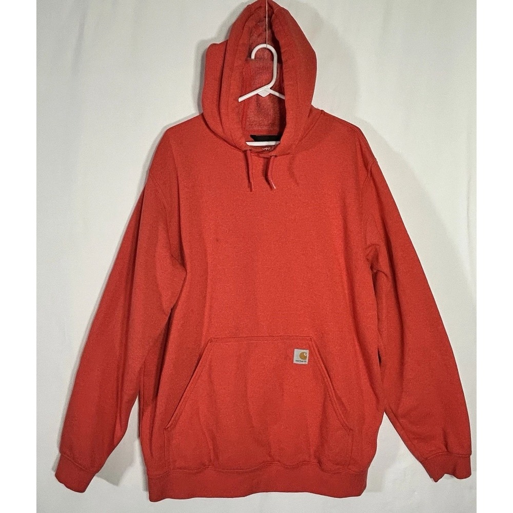 Carhartt Men's Midweight Hooded Sweatshirt Loose Fit Pullover Hoodie Size Large